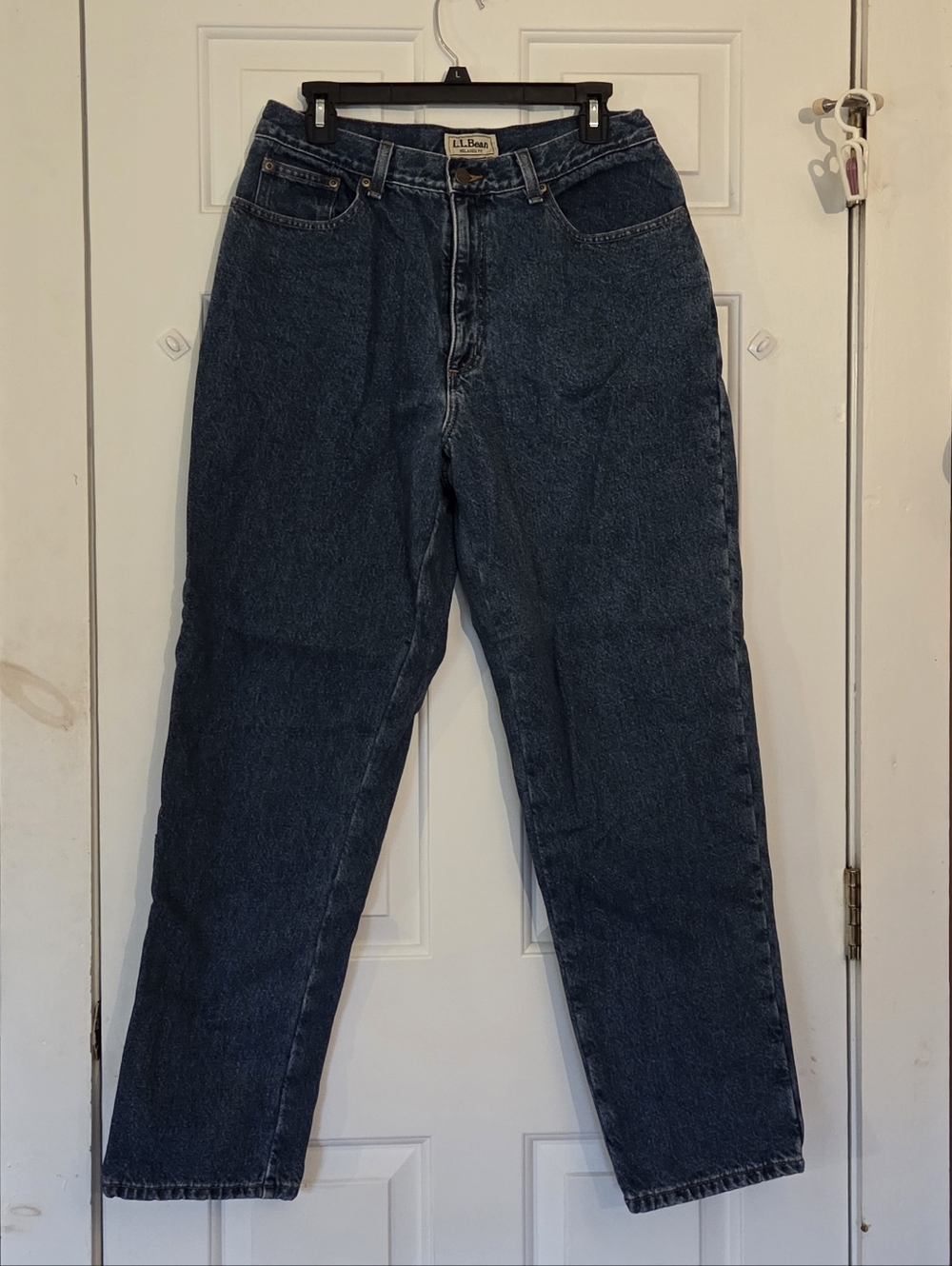 Vintage LL Bean Flannel Lined Relaxed Fit Jeans - Women's 14 (runs small)